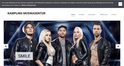 Desktop Screenshot of kampling-musikagentur.de